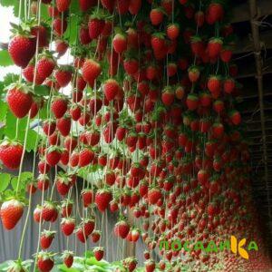 Клубника ампельная Анастасия купить по цене от 370р. в интернет-магазине «Посадика» с доставкой почтой в в Карачаевске и по всей России – [изображение №1].
