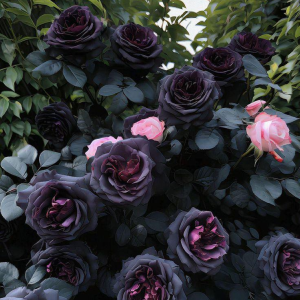 Роза Черная купить по цене от 450р. в интернет-магазине «Посадика» с доставкой почтой в в Карачаевске и по всей России – [изображение №1].